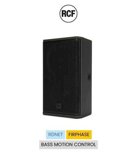 Loa RCF KX 10-A 2 đường tiếng, SPL 130 dB, woofer neodymium 10 inch, ampli Class-D 2000W, DSP FiRPHASE, RDNet, vỏ gỗ bạch dương