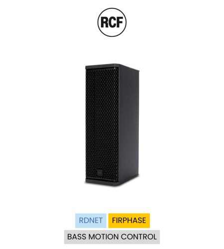 Loa RCF KX 515-A 2 đường tiếng, SPL 127 dB, 2 woofer neodymium 5 inch, ampli Class-D 2000W, DSP FiRPHASE, RDNet, vỏ gỗ bạch dương
