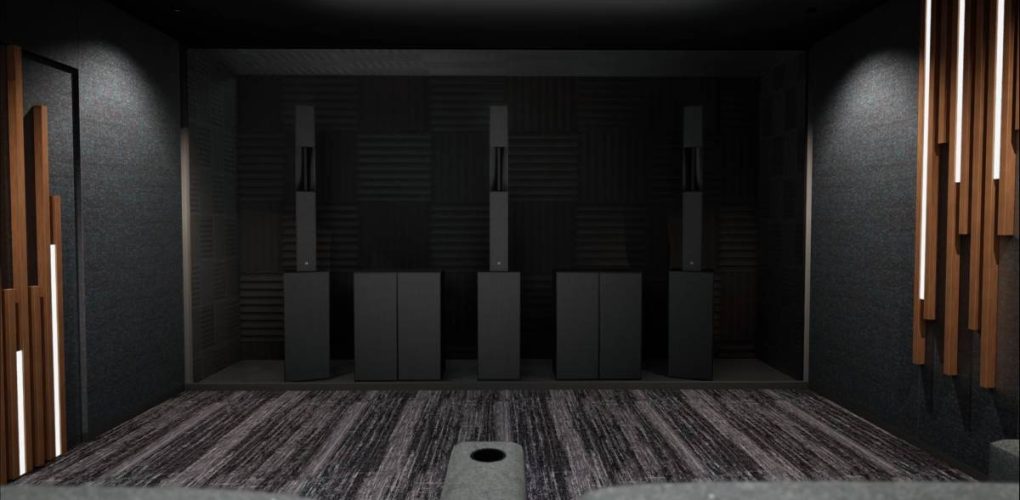 la-qav-showroom-7 Dàn loa Syva và subwoofer L-Acoustics được lắp đặt sau tường tiêu âm trong rạp phim tại nhà